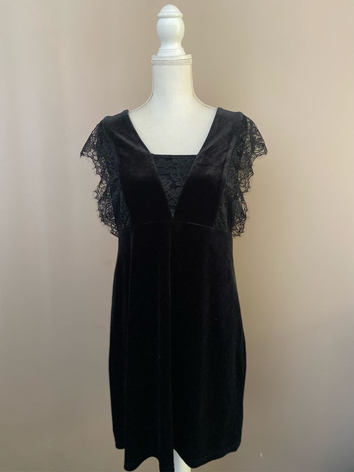 Robe noir velours