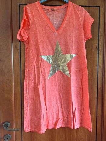 Robe été orange étoile Farfalla
