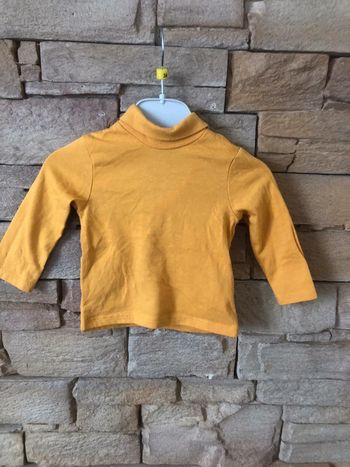 Col roulé moutarde 3 mois