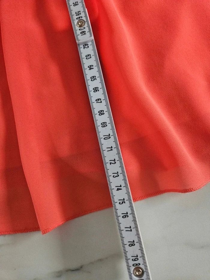 Vila robe bustier orange corail taille M - photo numéro 12