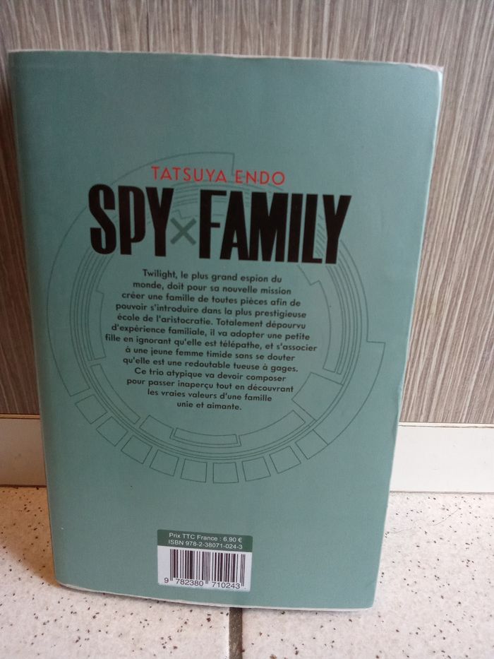 Manga numéro 1 spy family kurokawa - photo numéro 2