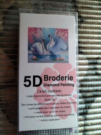 🎨Diamond Painting - 2 beaux Cygnes 🎨