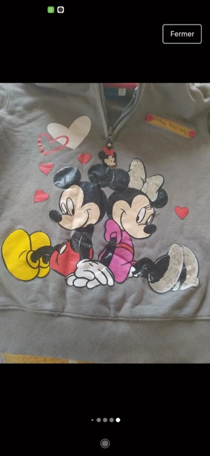 Sweat à capuche Disney 12 ans - photo numéro 6