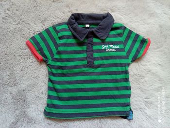 Polo rayé garçon, taille 12 mois (1 an)