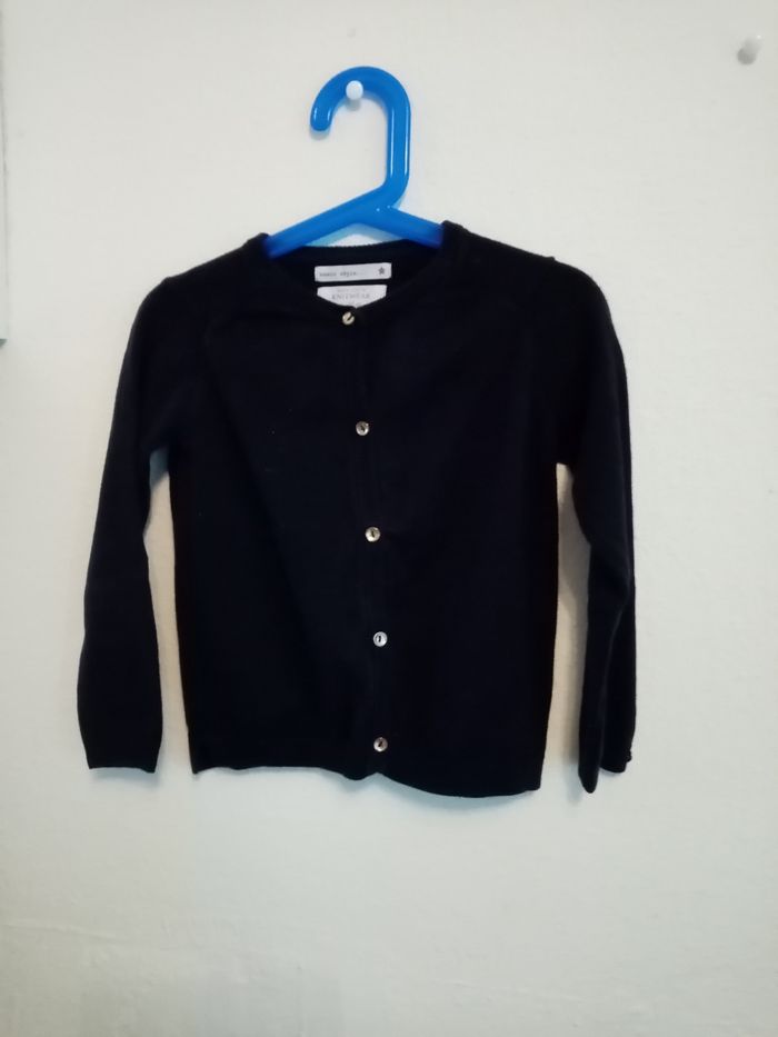 5 ans zara girls gilet boutonnés bleu marine /excellent état - photo numéro 6