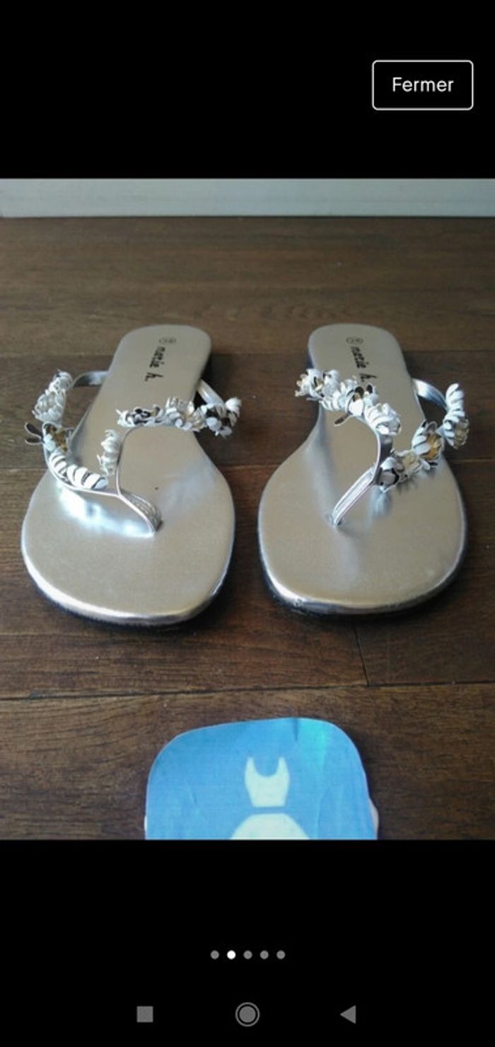 Claquettes / tongs taille 38 🖤 - photo numéro 2