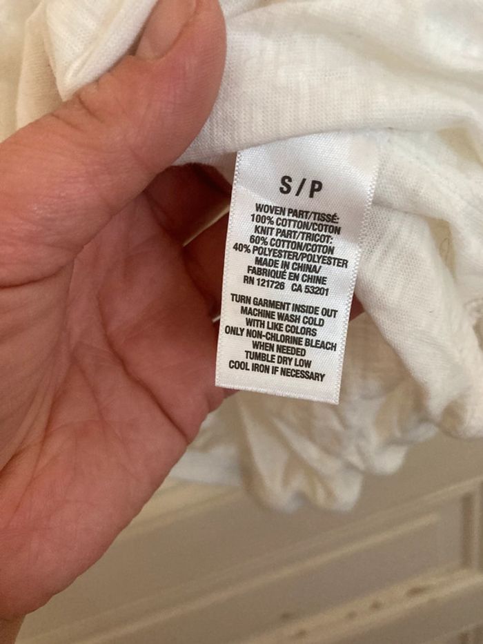 Top blanc Aéropostale à bretelles croisées - photo numéro 7