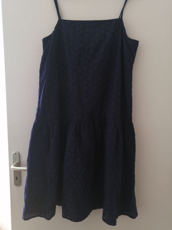 Robe à bretelles bleu marine