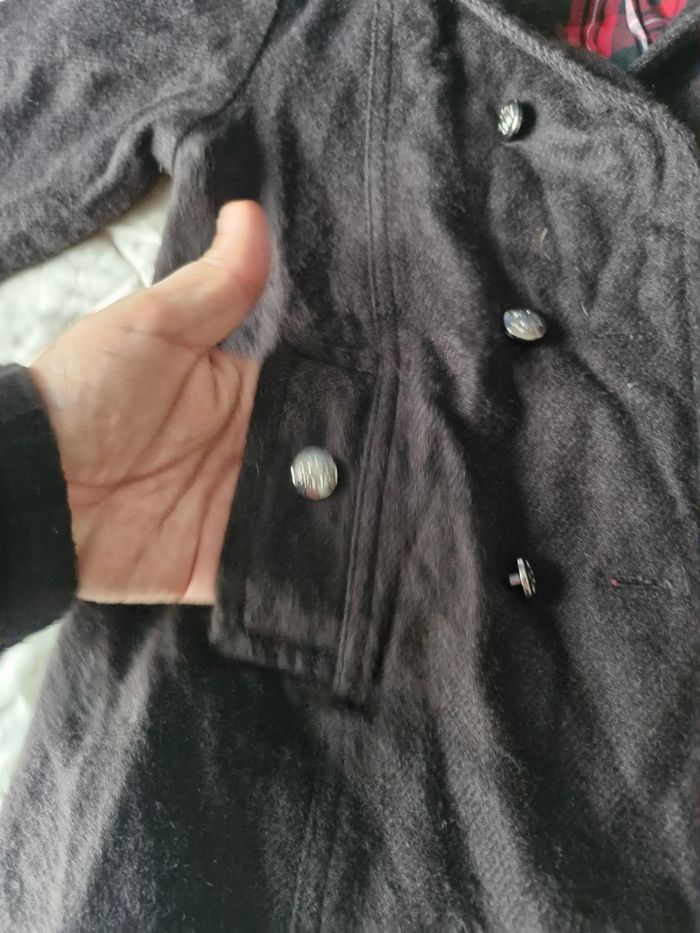 Magnifique manteau évasé à revers écossais - photo numéro 6