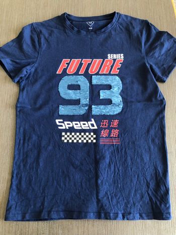 tee shirt garcon en coton tex 13/14 ans 