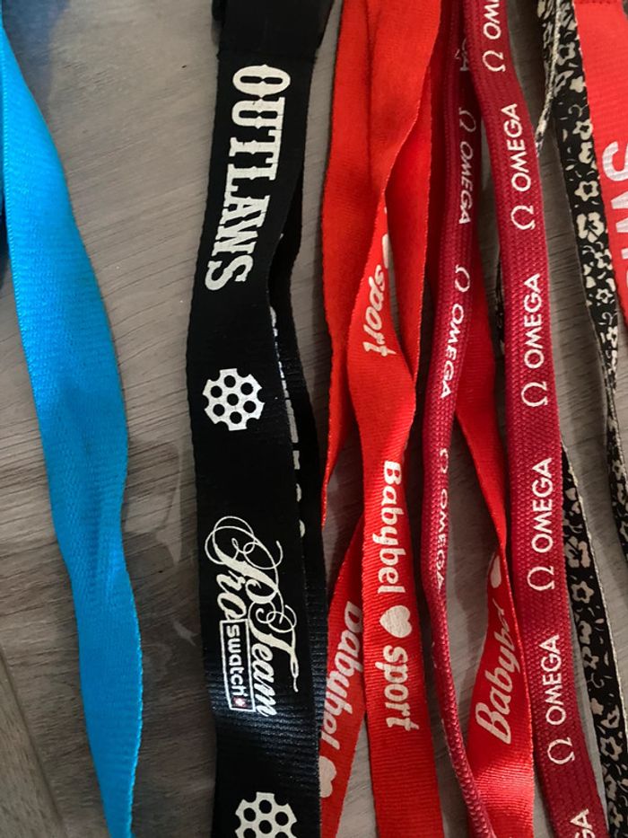 Lot cordon badge ruban cou - photo numéro 2