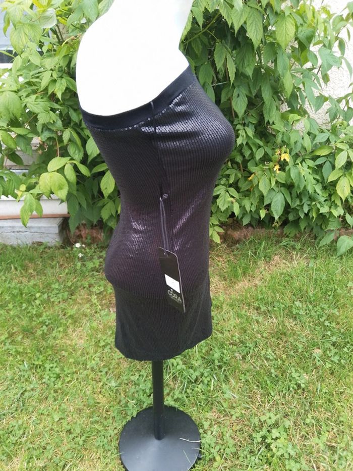 robe à sequins brillants avec doublure taille 34 - photo numéro 4