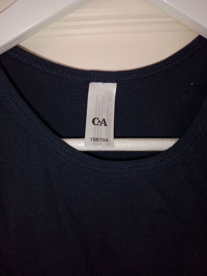 Débardeur enfant taille 158 164 de marque c&a coloris noir - photo numéro 2