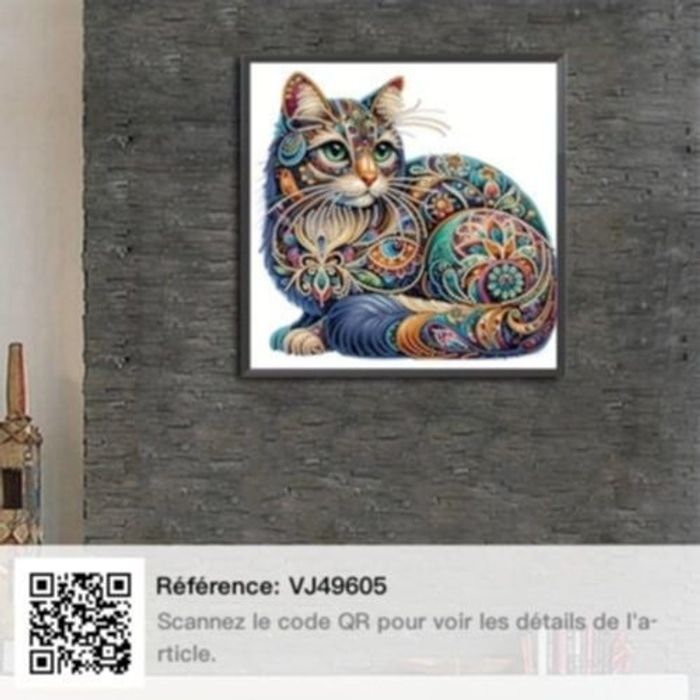 Diamonds painting neuf chat