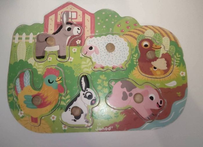 Puzzle janod animaux de la ferme