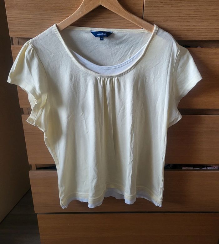 Tee shirt jaune clair taille 48/50