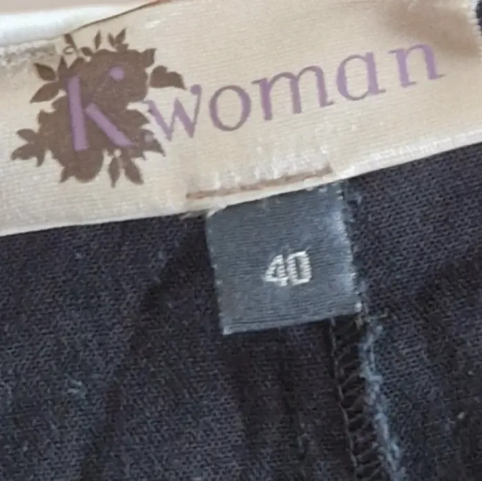 Magnifique robe du quotidien noir & blanc - K woman - Taille 40 - photo numéro 4