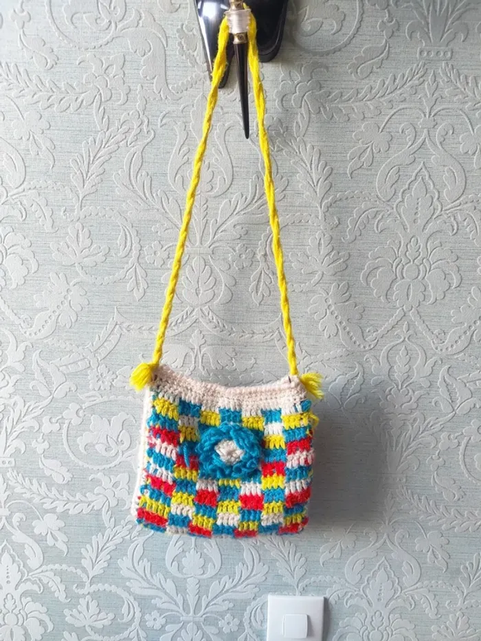 Sac en tricot vintage