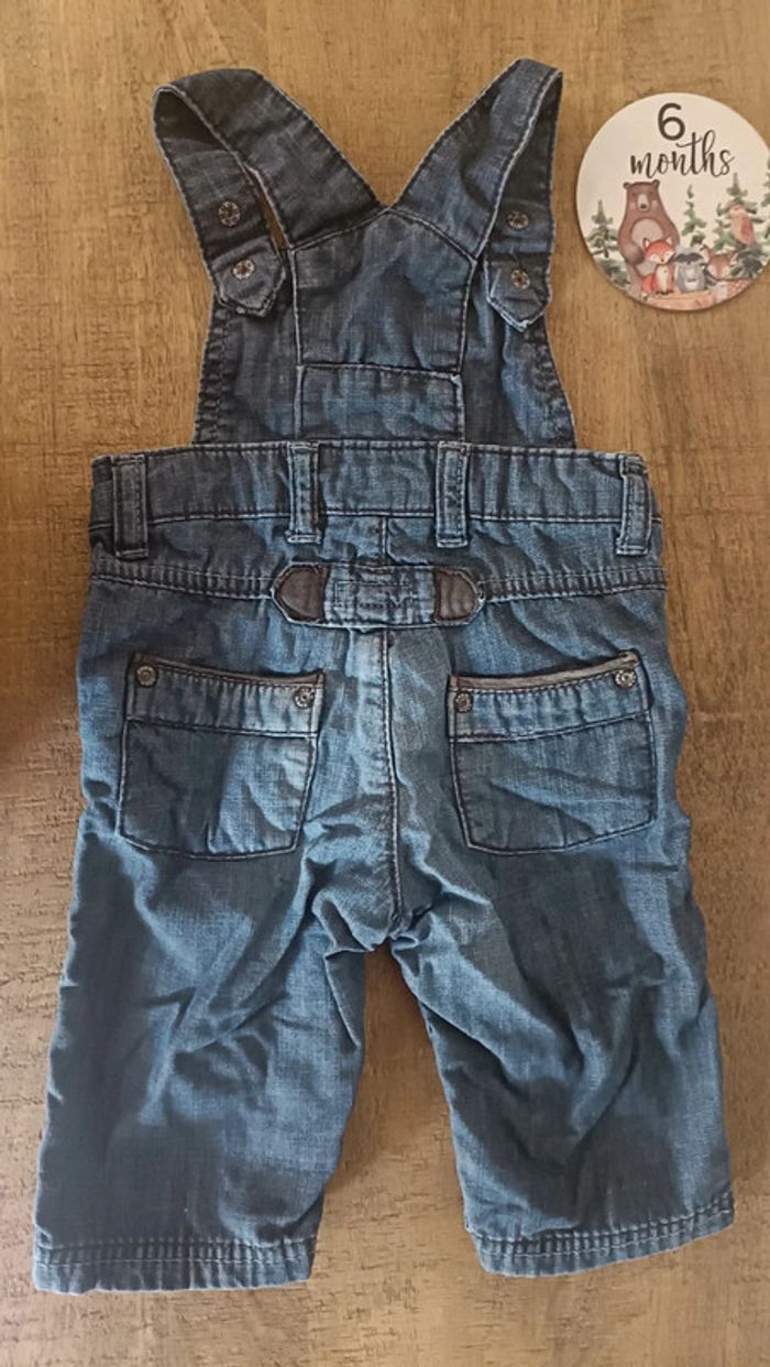 Salopette en jeans 6 mois - photo numéro 2