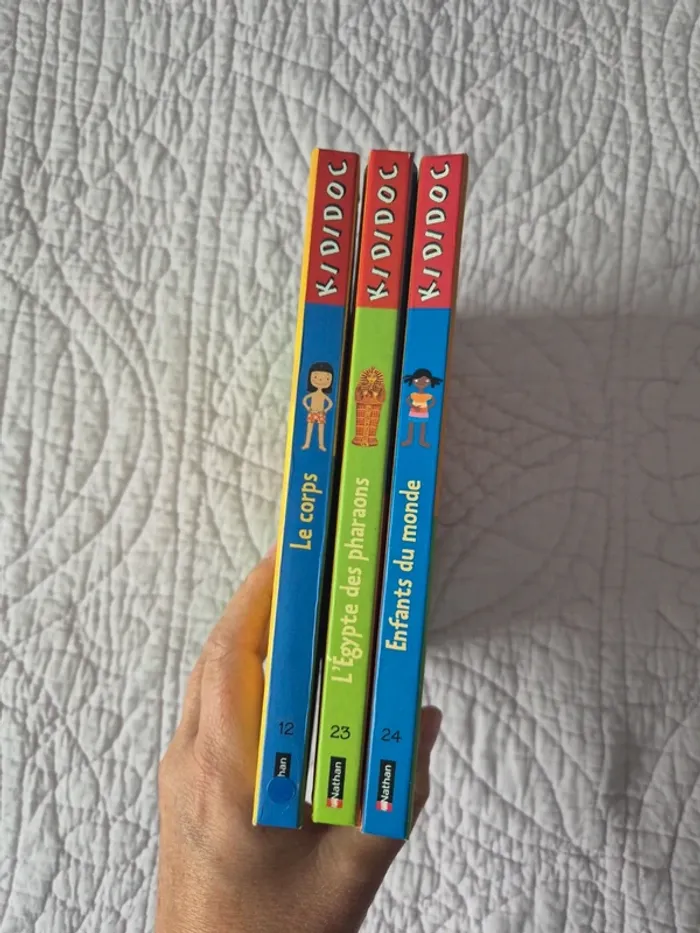 Nathan - lot livres Kididoc - corps enfants egypte - photo numéro 3