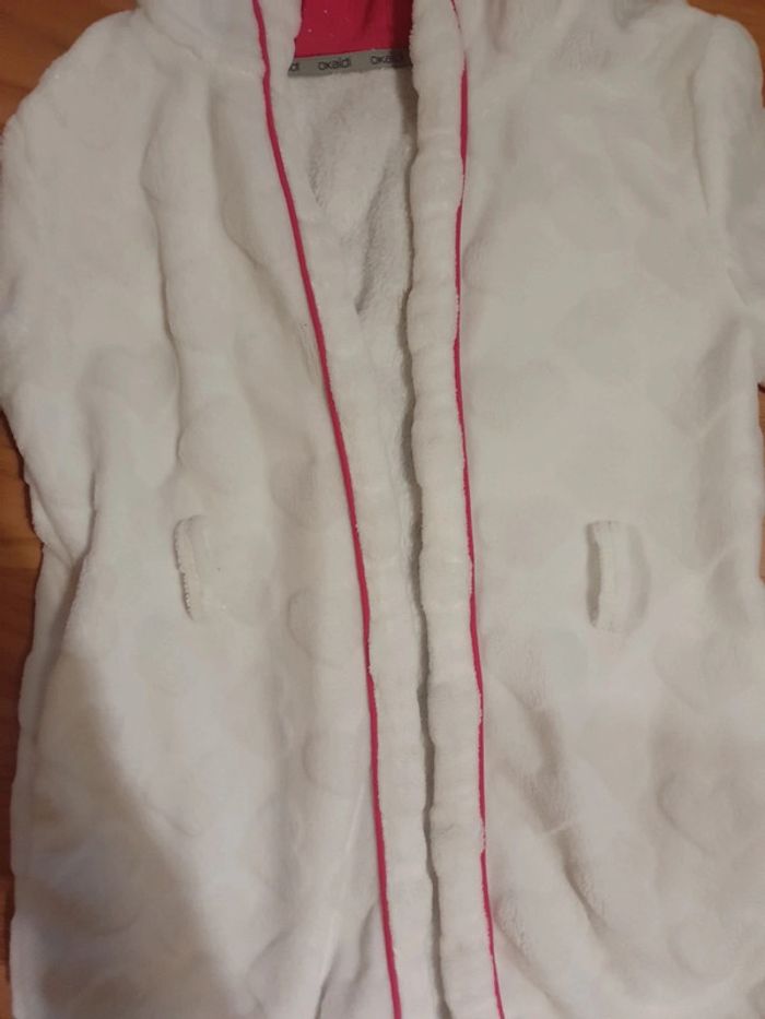 peignoir okaidi 6 ans blanc - photo numéro 2