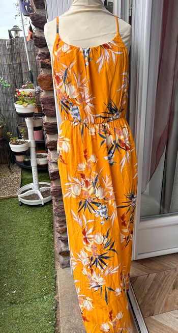 ☀️ Robe Longue Fleurie Moutarde - ONLY LIFE - Taille 34