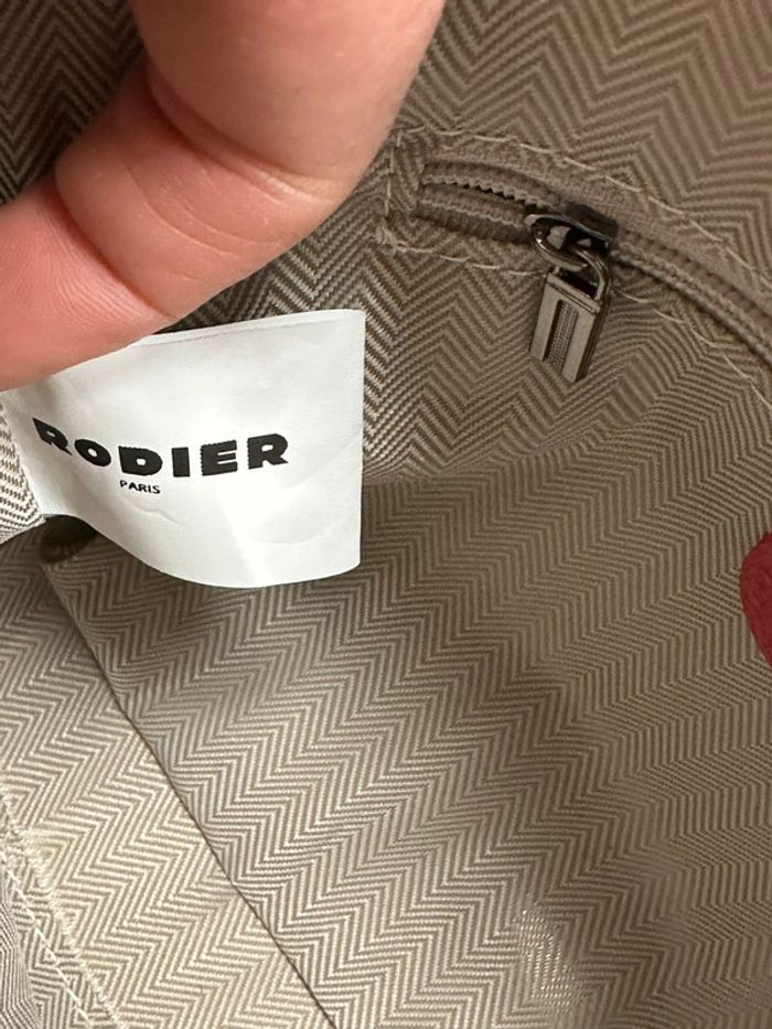 Sac à main cuir rouge Rodier - photo numéro 6