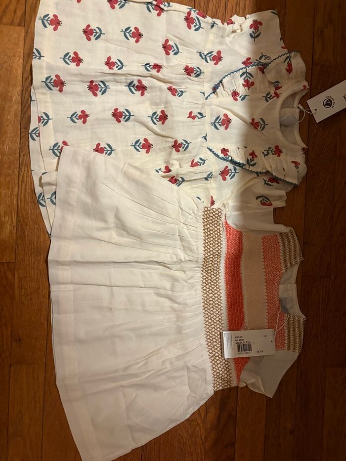 2 robes petit bateau 6 mois neuve avec étiquette - photo numéro 1