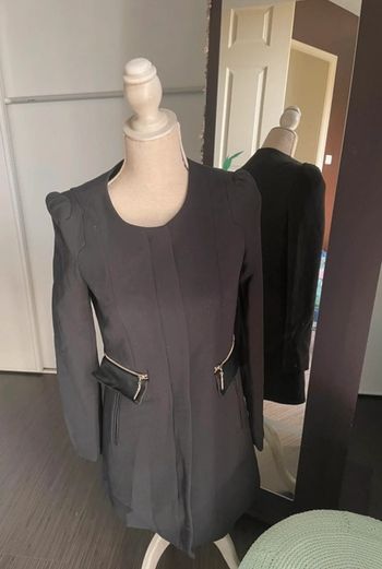 Élégante Veste Blazer Longue Noire Lulu Love - Taille S