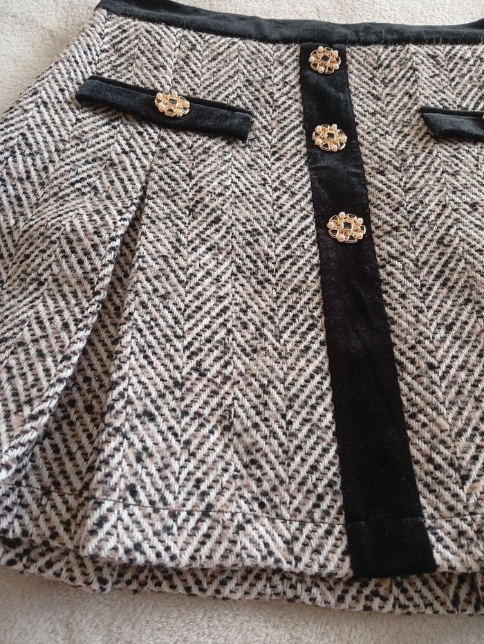 Jupe plissée en tweed. Motf 36 - photo numéro 4