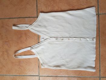 Débardeur gilet femme 36 crème Promod