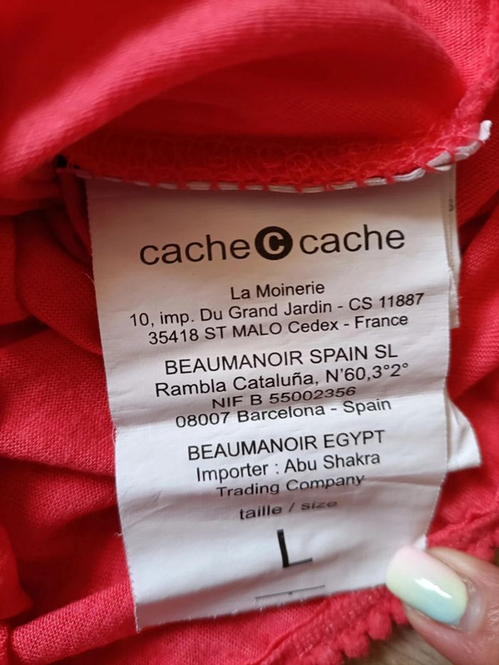 T Shirt/ Top épaules dénudées Cache cache T. L - photo numéro 4