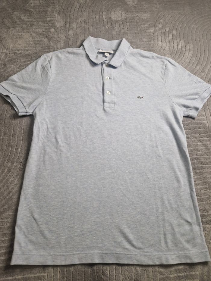 Polo Lacoste bleu ciel - photo numéro 2