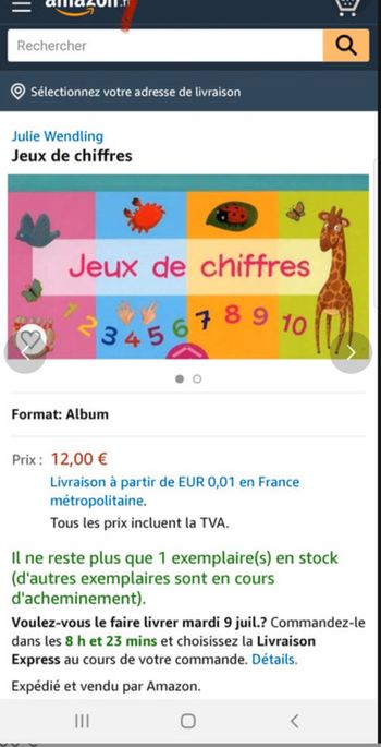Jeux de chiffres éducatif pour initier l'enfant au chiffre