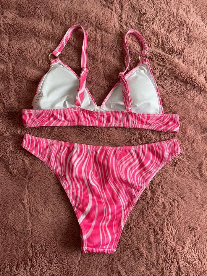 Maillot de bain 2 pièces rose - photo numéro 2