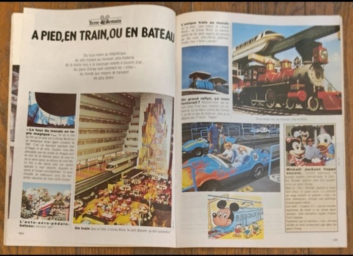 Ancien journal de Mickey n°spécial 32 pages parcs euro Disneyland 1986 N°1754 vintage - photo numéro 5