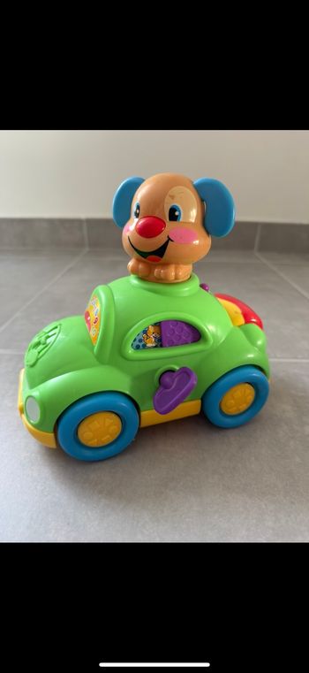Voiture musique avec chien