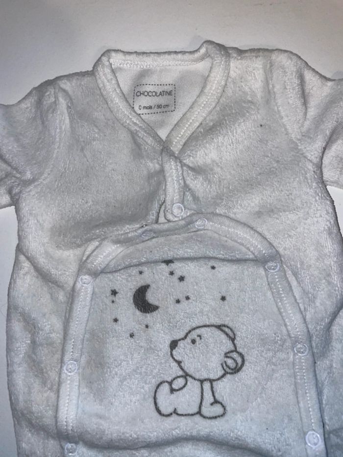 Pyjama chocolatine 0 mois - photo numéro 2