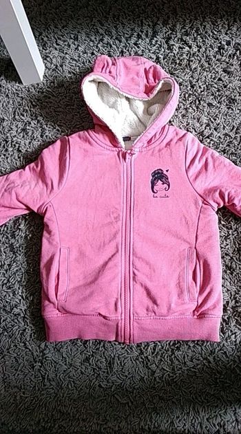 Blouson doublé chaud fille 4/6 ans