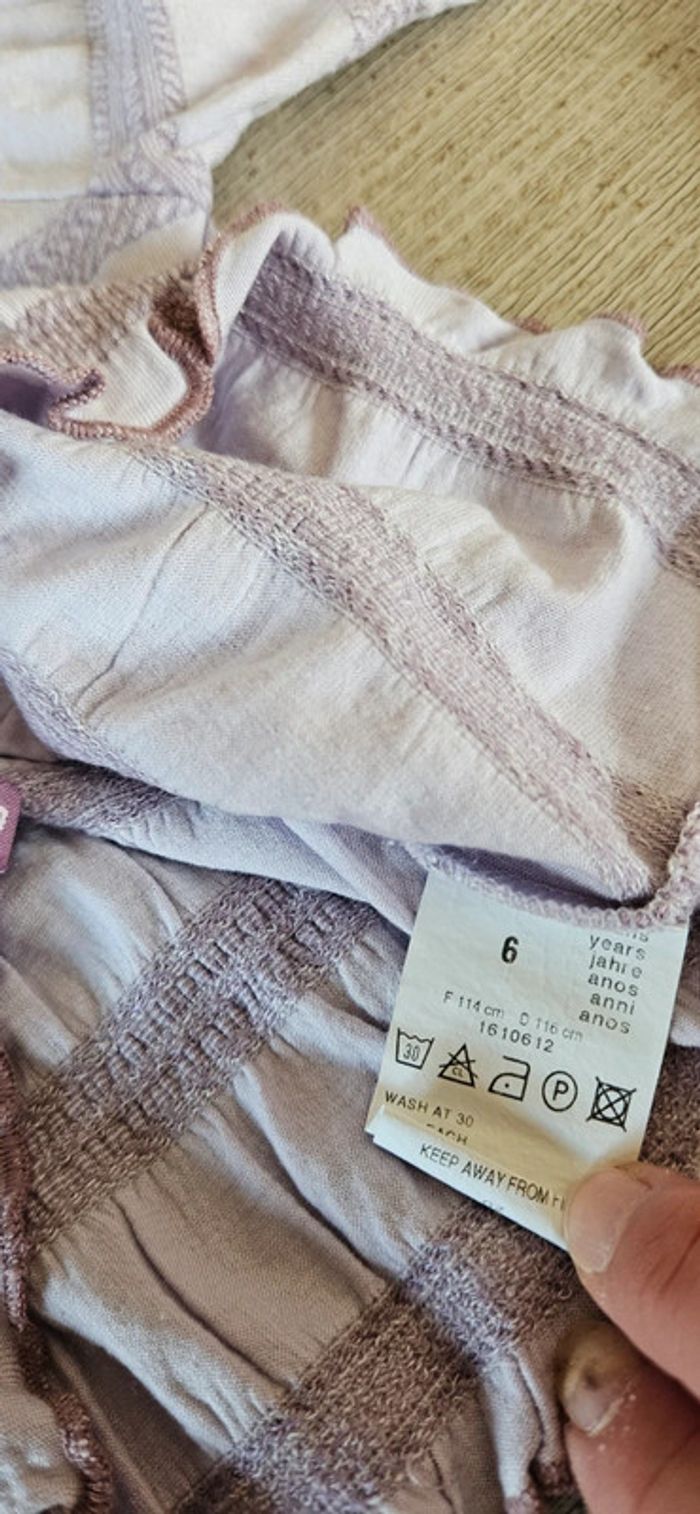 Blouse mauve/lila lignée, Lisa Rose, taille 6 ans, nickel - photo numéro 6