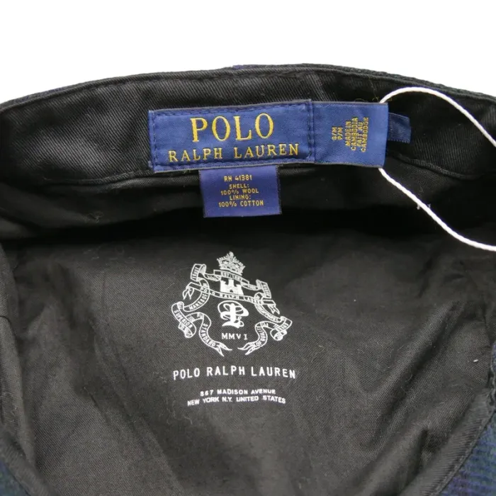 Polo Ralph Lauren Casquette Gavroche Homme Taille M Marine #Qwe9132 - photo numéro 5