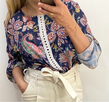 Blouse bohème imprimée Taille L