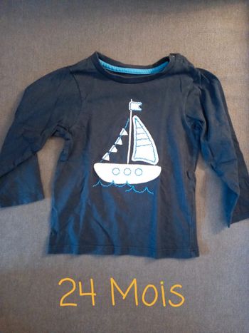 T-shirt manches longues 24 Mois