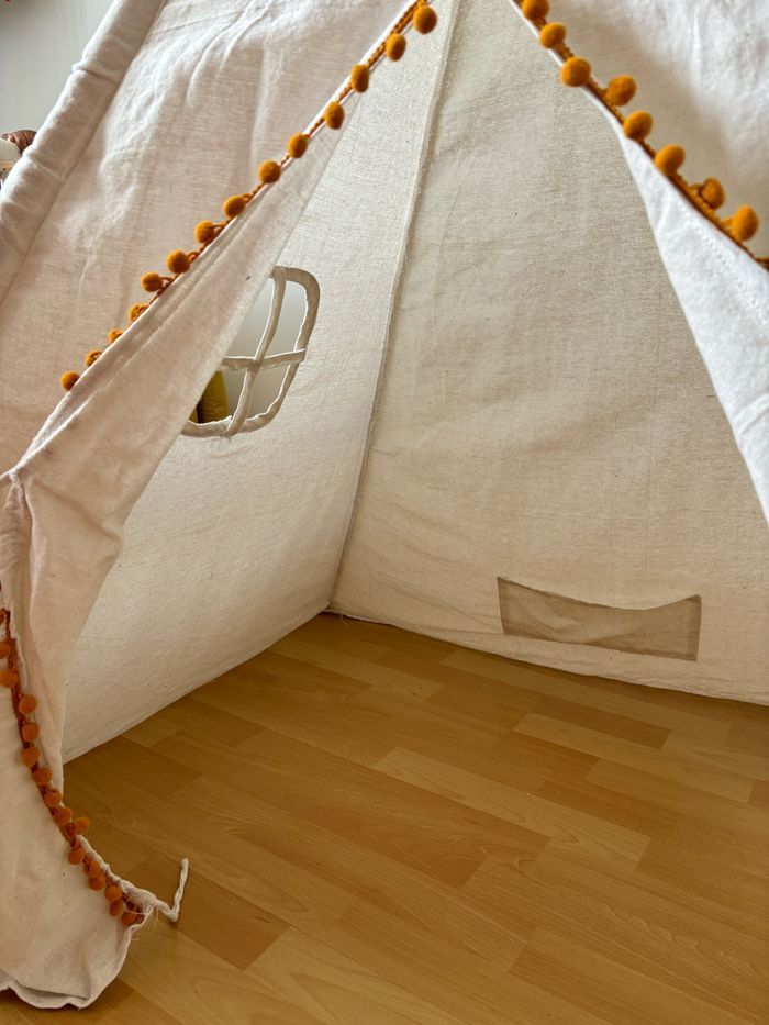 Tipi tente de jeu pour enfants 160 x 120 x 120 cm - photo numéro 3
