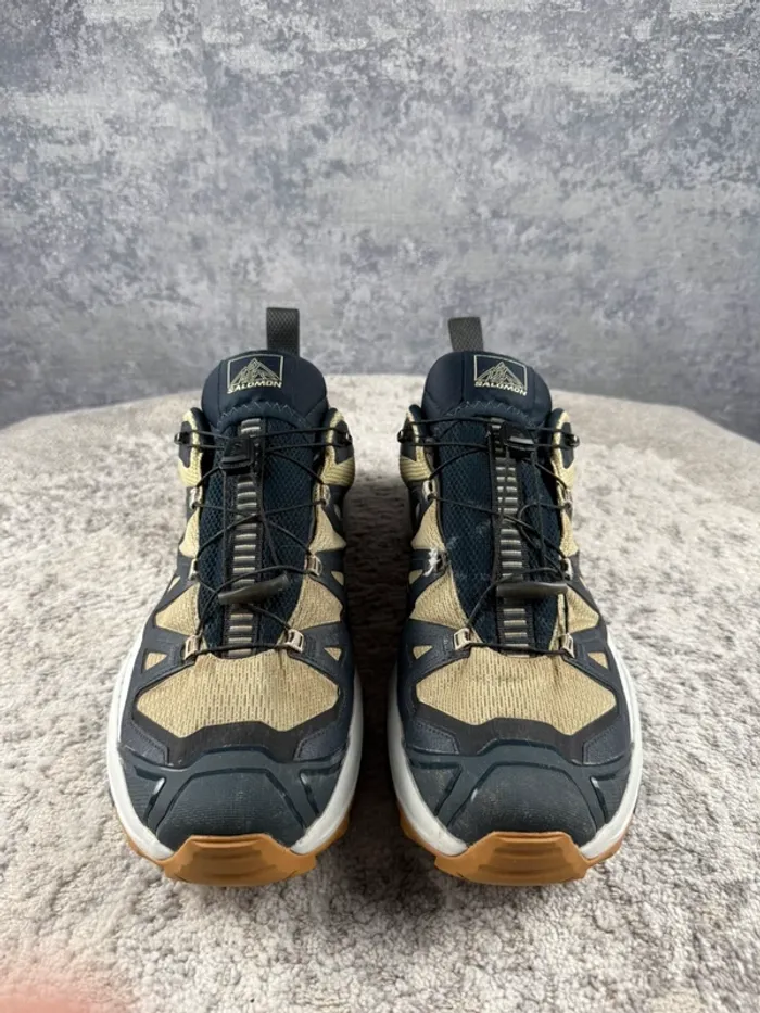 Salomon X Ultra 360 Gore-Tex - White & Beige & Blue - photo numéro 2