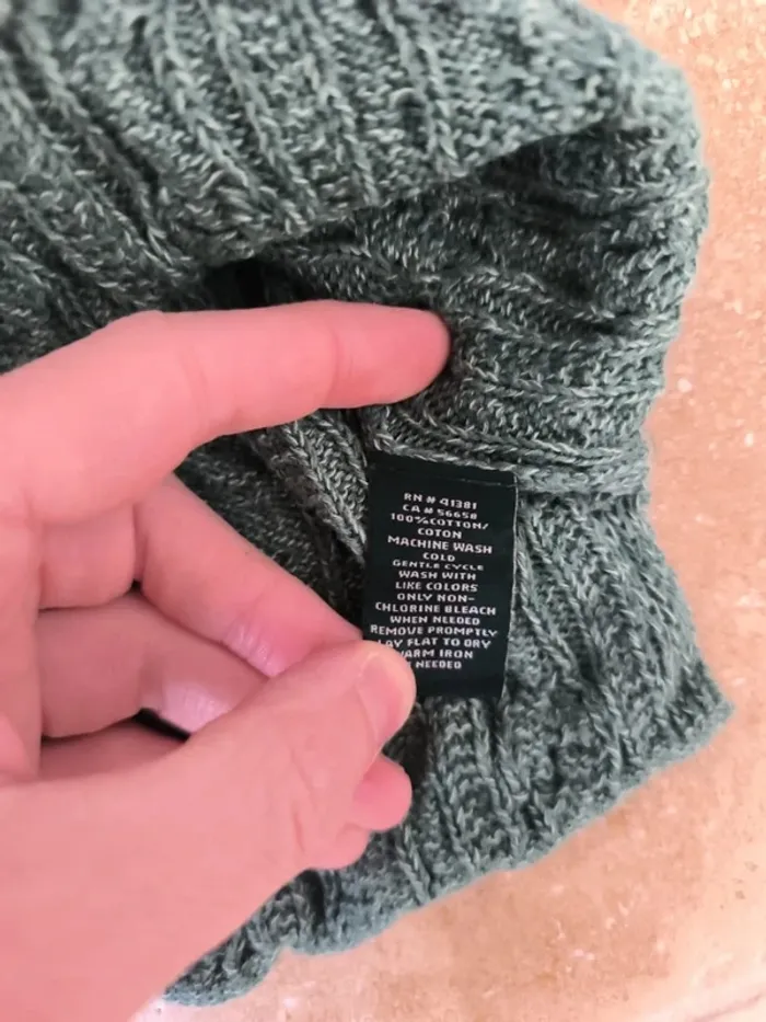 Pull Ralph Lauren vert d'eau femme torsadé excellent état taille L - photo numéro 8