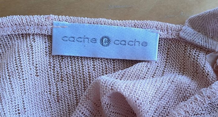 Top rose claire Cache Cache, taille 38 - photo numéro 3