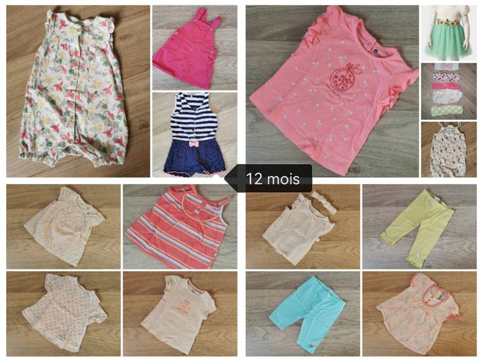 Lot été fille 12 mois