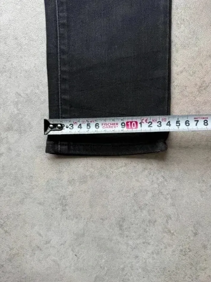 Jeans Levi's 311 W29 FR38 L30 coupe droite noir Femme Women pan560b - photo numéro 5