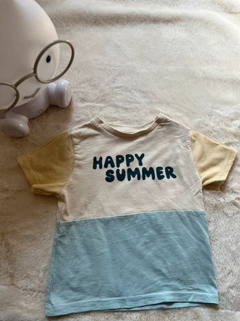 T-shirt manches courtes happy summer verbaudet - taille 2 ans
